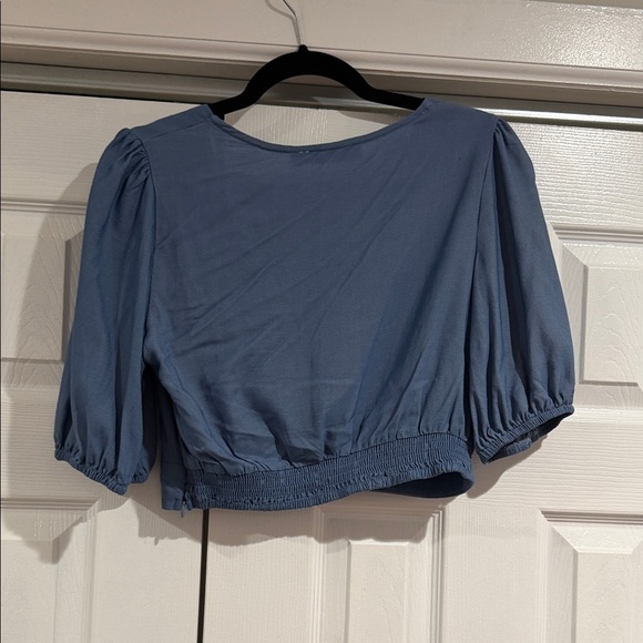 Blue Two-Piece Ruffle Set - Picture 5 of 6